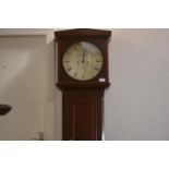 A Scottish mahogany cased longcase clock, second quarter of the 19th century, the pedimented hood