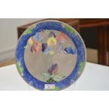 Richard Amour for Bough Pottery, Edinburgh, a painted pottery plaque or wall charger, 1930's,