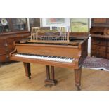 A Bechstein Model A 6ft mahogany cased grand piano, c. 1920, raised on square section tapering legs,