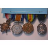 1914-15 Trio and Territorial Efficiency Medal Trio (45 Pte. B. Dalgarno A.V.C., Cpl on pair); T.E.M.
