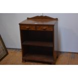 A walnut bedside bookcase table, Whytock & Reid, Edinburgh, early 20th century, the rectangular