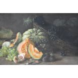 Continental School, early 20th Century, A Still Life of Fruit with a Silver Knife, signed "A.