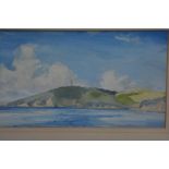 English School, 20th Century, "Near Fowey, Cornwall", oil on canvasboard, titled and indistinctly