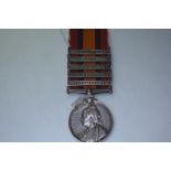 Queens South Africa Medal, five bars, Cape Colony, Orange Free State, Transvaal, South Africa