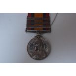 Queens South Africa Medal, three bars, Laings Nek, Belfast, South Africa 1901 (6656 Pte. E.