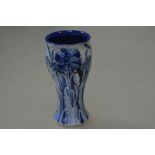 A William Moorcroft for Macintyre Florian Ware vase, c. 1900, of tapering bulbous form, tubelined