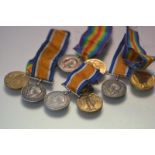 British War and Victory Medals (4): Dvr. C. J. Joubert S.A.S.C.; 4003 Dvr. J. Buchan R.A.; 173549