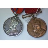 Scottish Police, Pair: 1903 Coronation bronze Scottish Police Medal (P.C.R. Gibson); 1911 Coronation