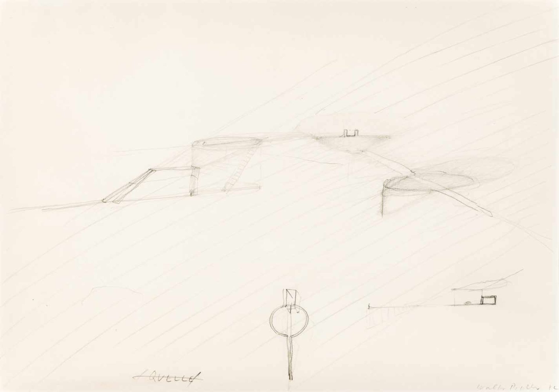 Walter PichlerDeutschnofen 1936 - 2012 WienQUELLEBleistift auf Papier / pencil on paper29 x 41,5
