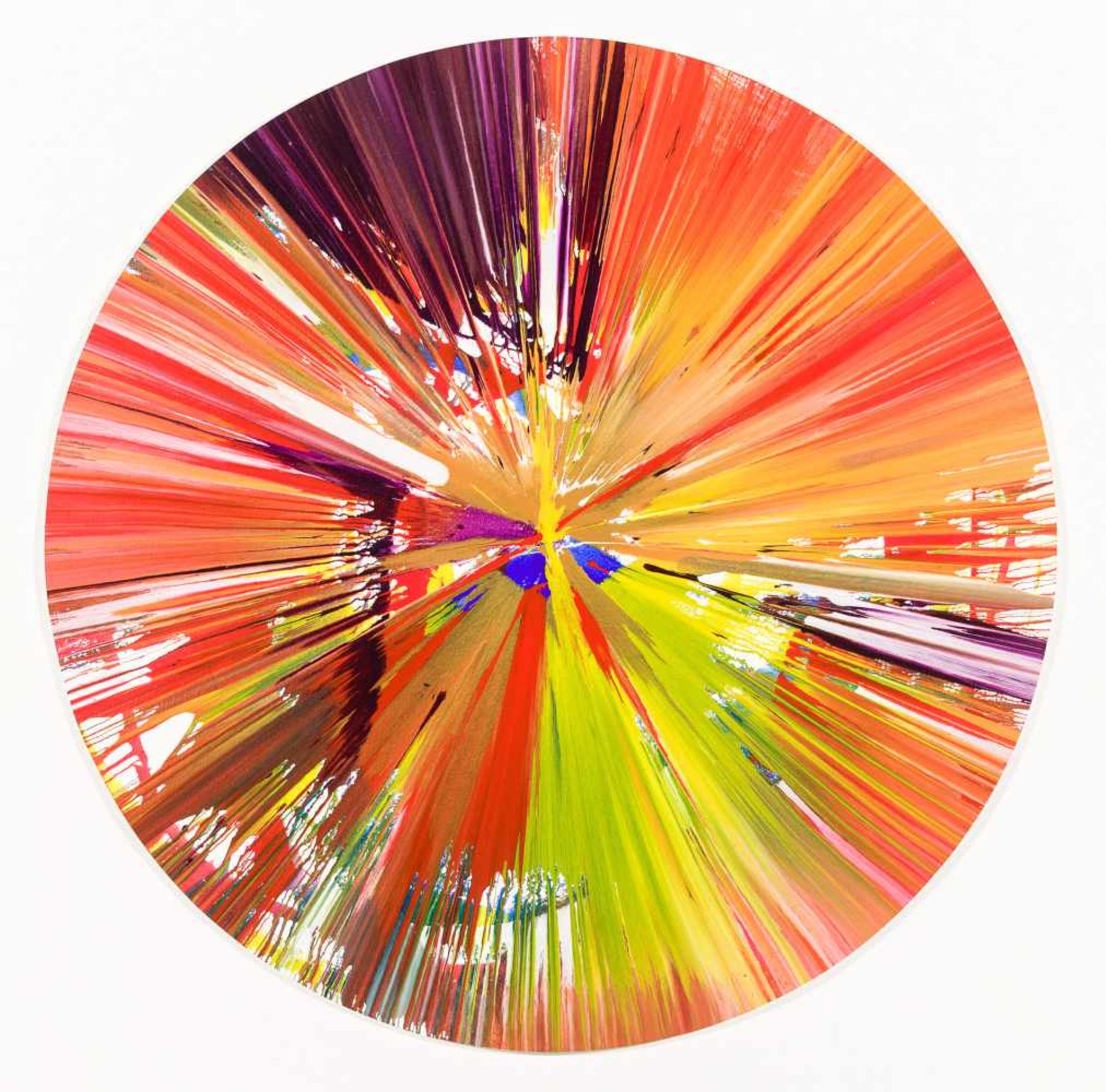 Damien HirstBristol 1965 *Spin PaintingAcryl und Metalliclack auf Papier / acrylic and metallic
