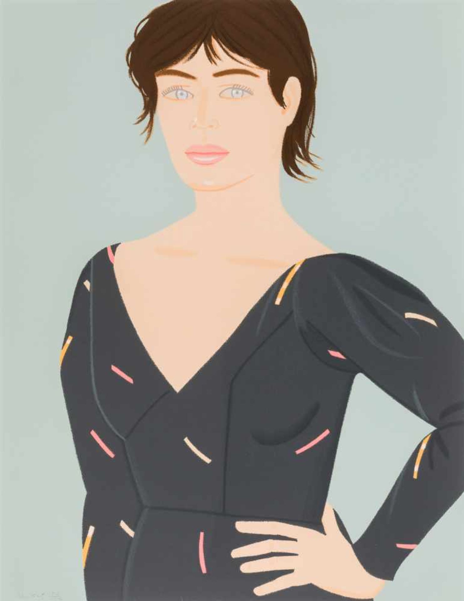 Alex KatzBrooklyn 1927 *Gray Dress (Laura)Siebdruck auf Arches Papier (23 Farben) / screenprint on