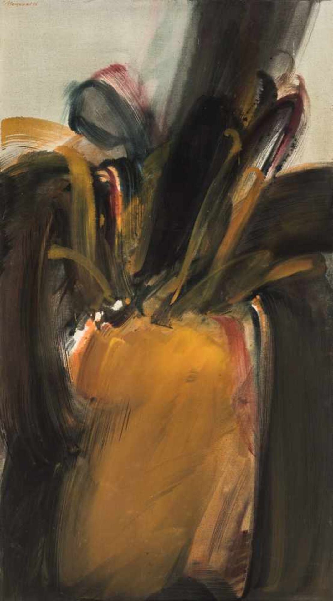 Peter Marquant (hs art)Wien 1954 *AgaveÖl auf Leinwand / oil on canvas170 x 95 cm1978links oben