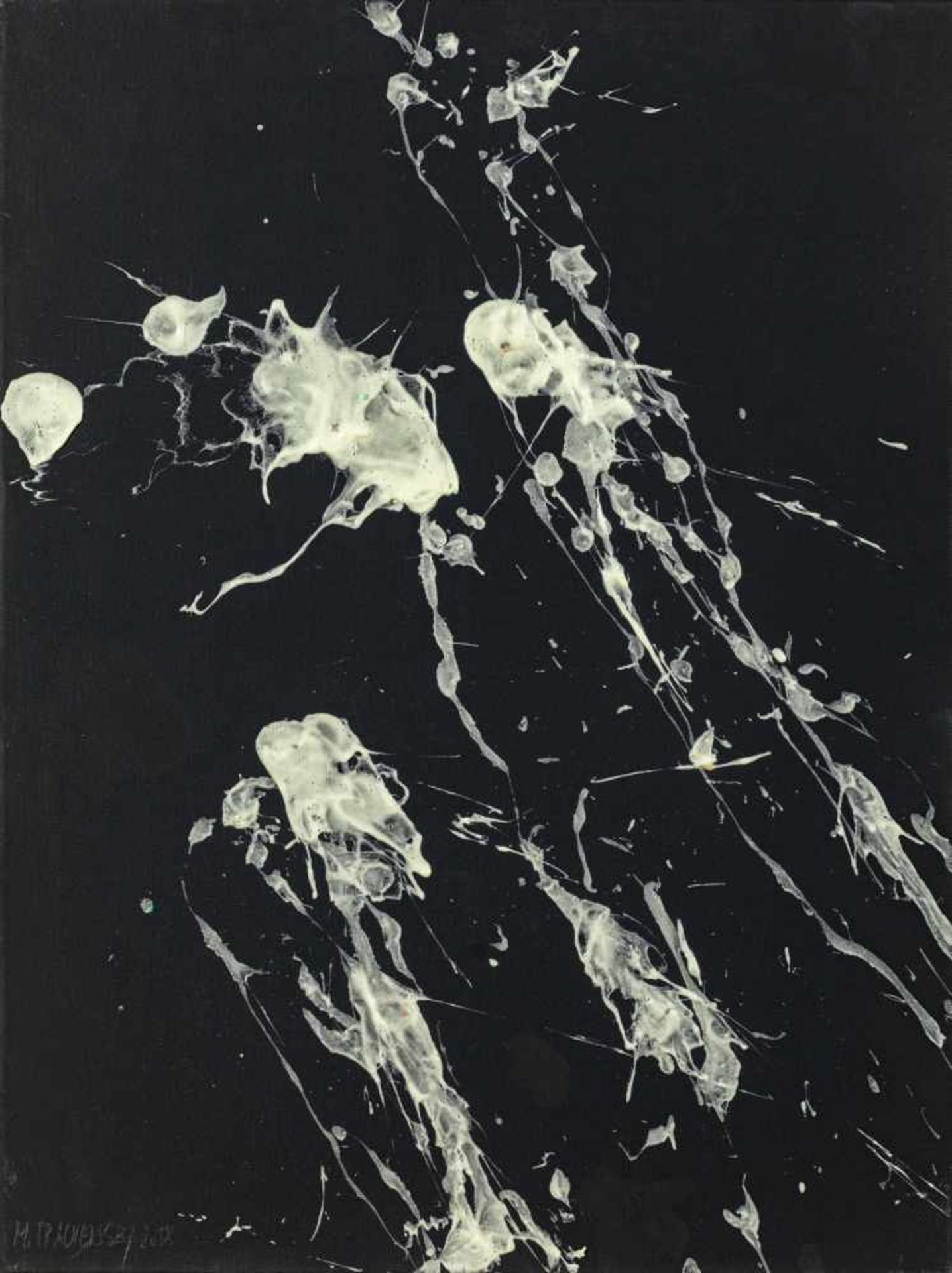 Michael PrachenskyHolzgau im Lechtal 1944 *Luminophor (Triptychon/triptych)Acryl auf schwarzer
