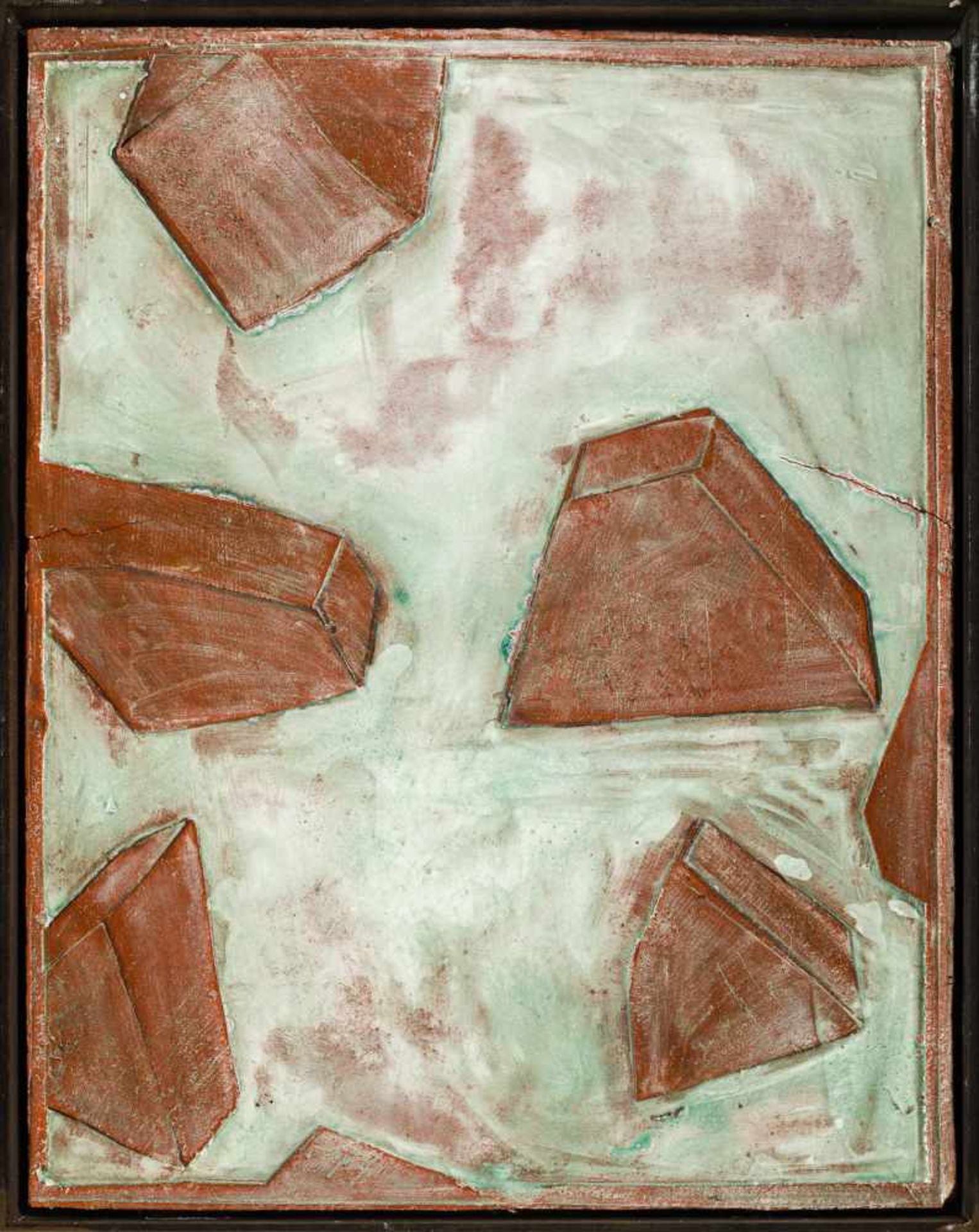 Fritz PanzerJudenburg 1945 *SteineKeramik bemalt und glaciert / painted and glazed ceramic47 x 37 cm