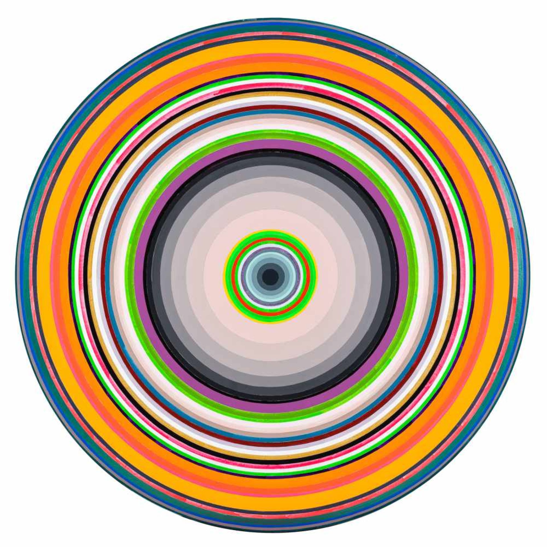 Gary Lang (hs art)Ojai, CA 1950 *MA RRO RO (aus der Serie CIRCLES)Acryl auf Leinwand / acrylic on