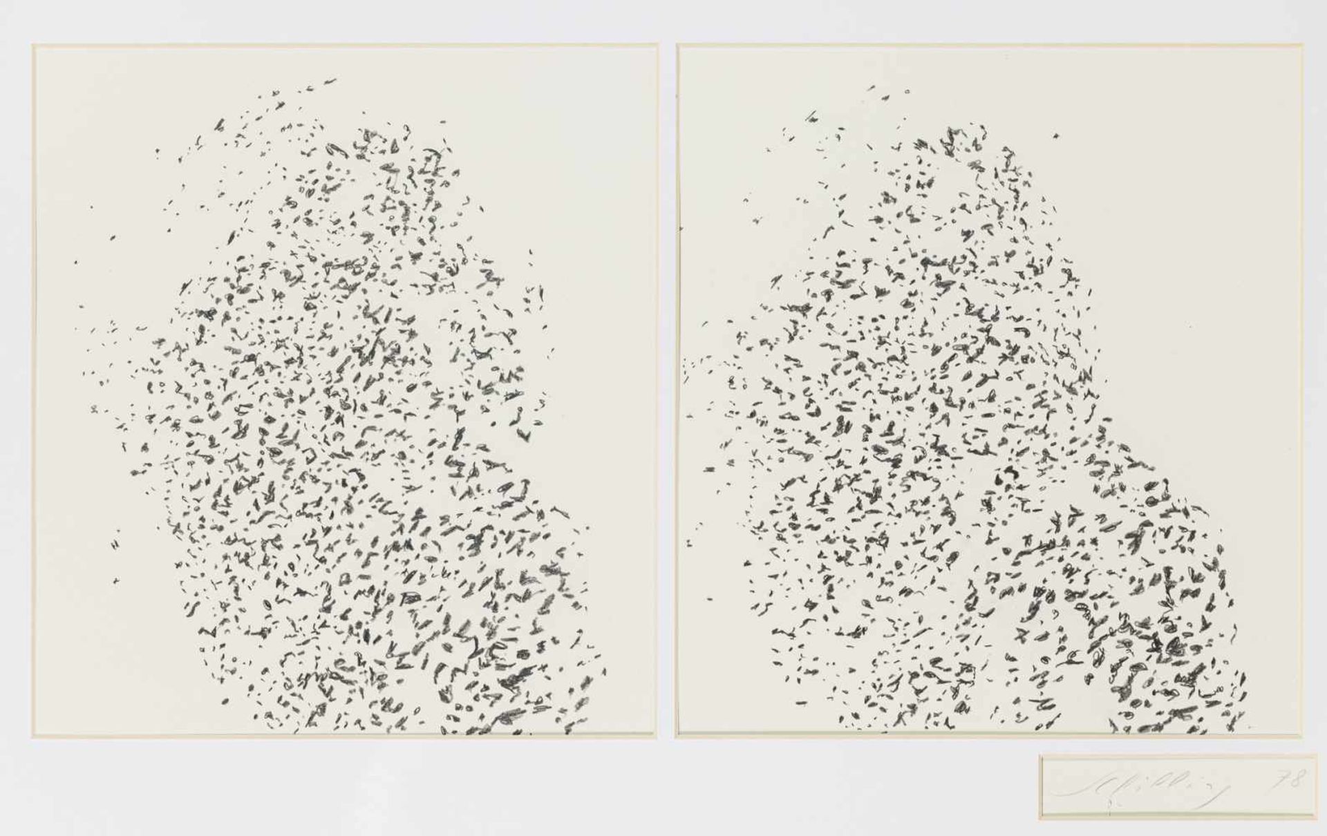 Alfons SchillingBasel 1934 - 2013 WienSelbstporträt als RaucherBleistift auf Papier / pencil on