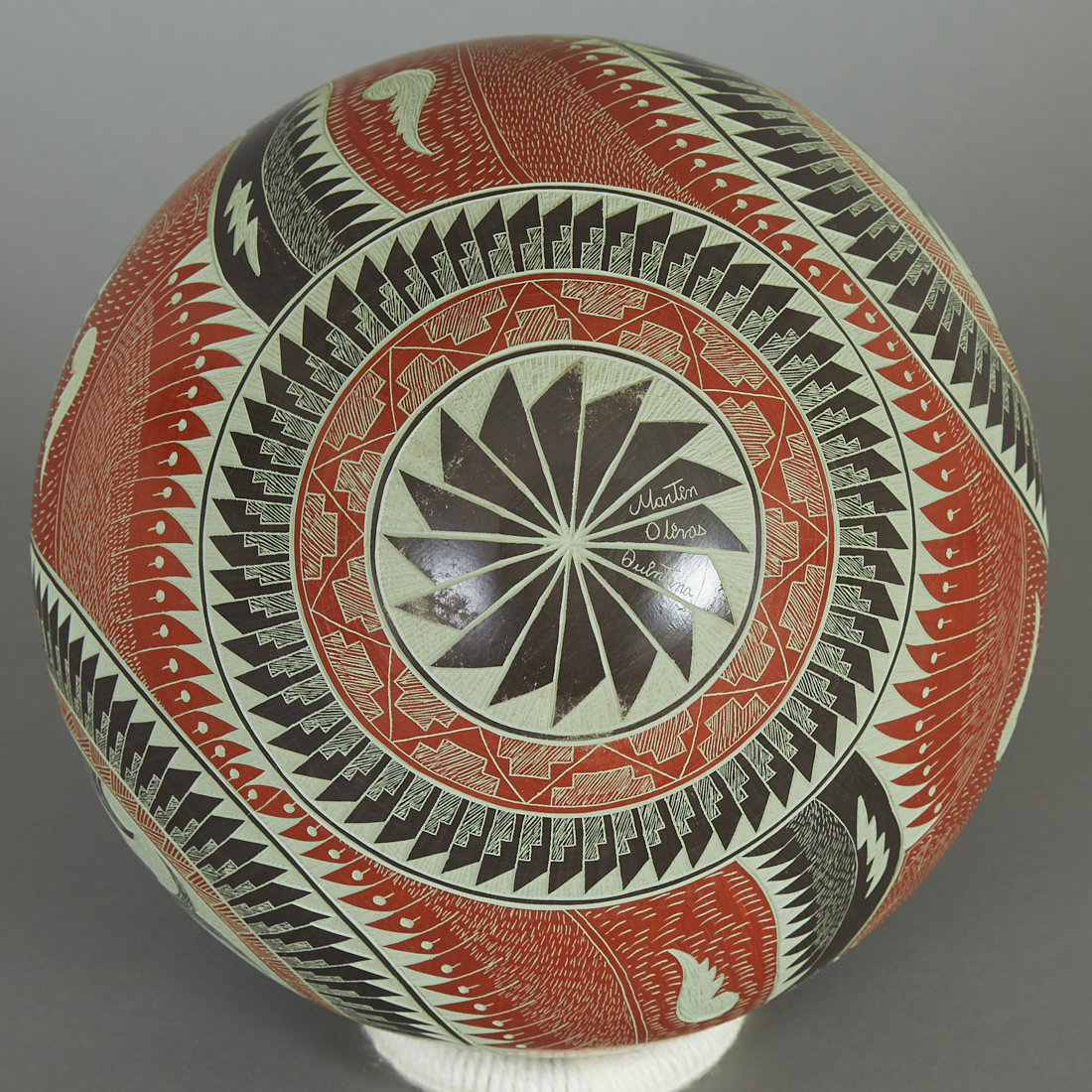 Martin Olivas Quintana Mata Ortiz Vase - Image 3 of 6