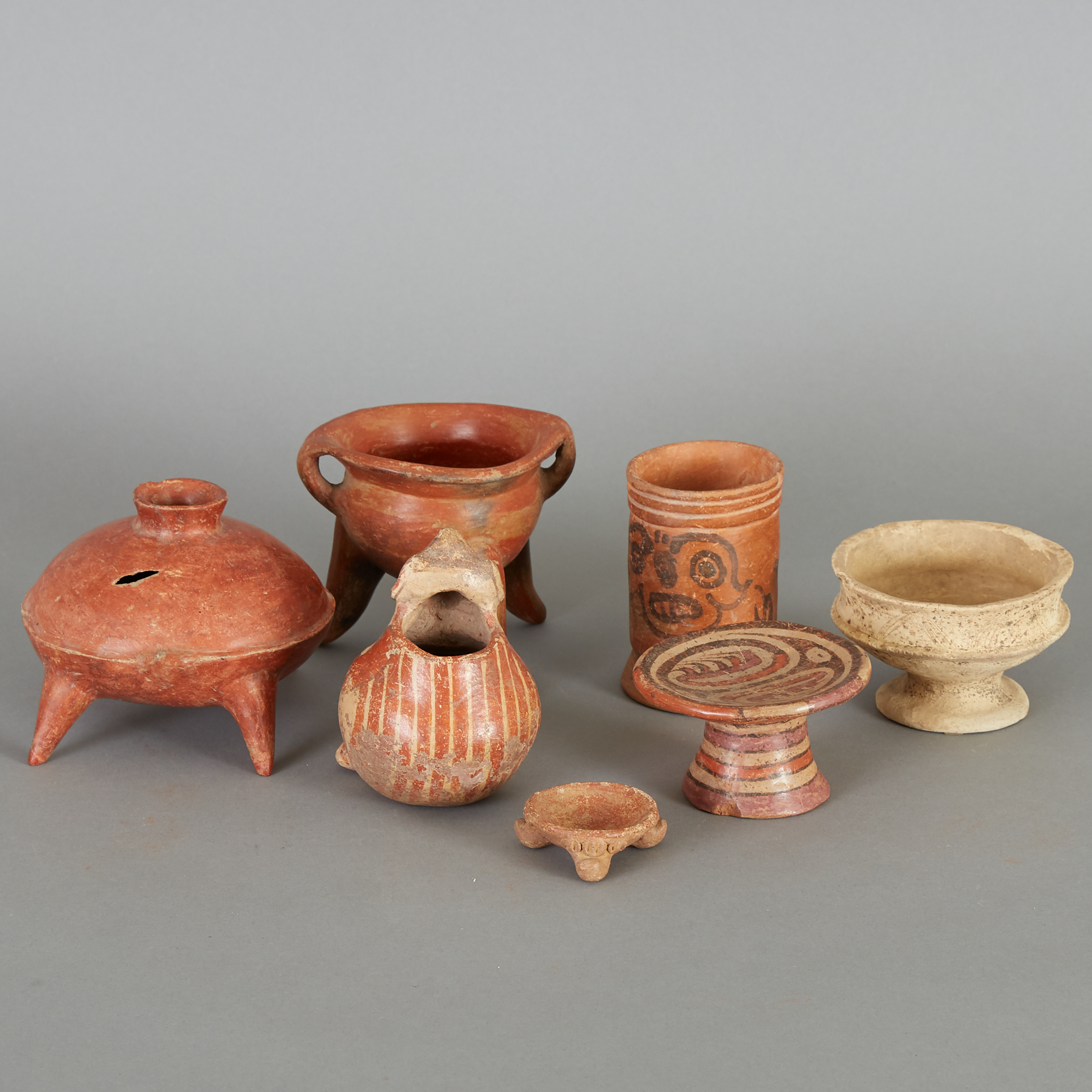 7 Small Pre-Columbian Ceramics - Image 3 of 11