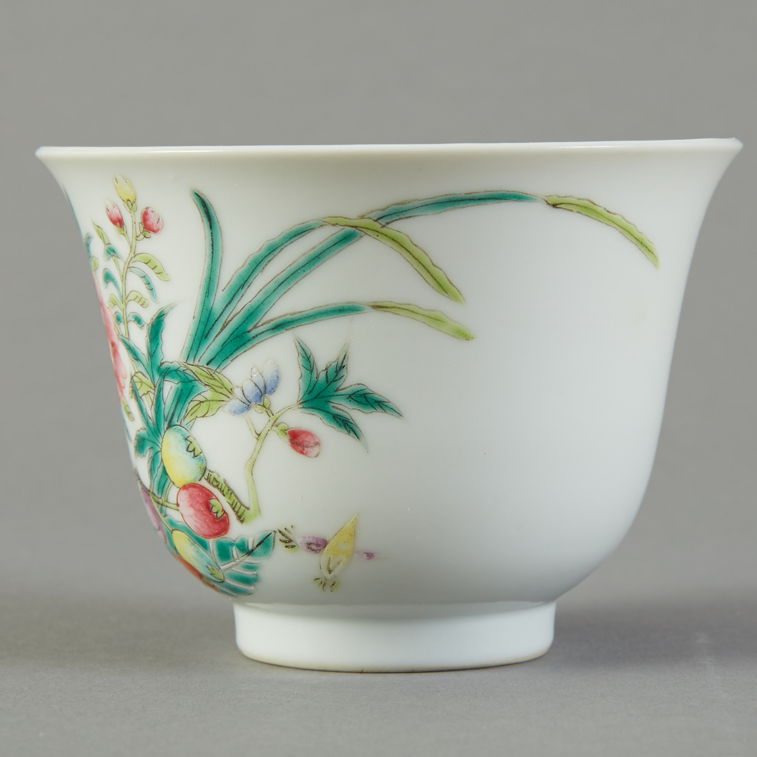 Chinese Famille Rose Porcelain Cup - Marked - Image 2 of 6