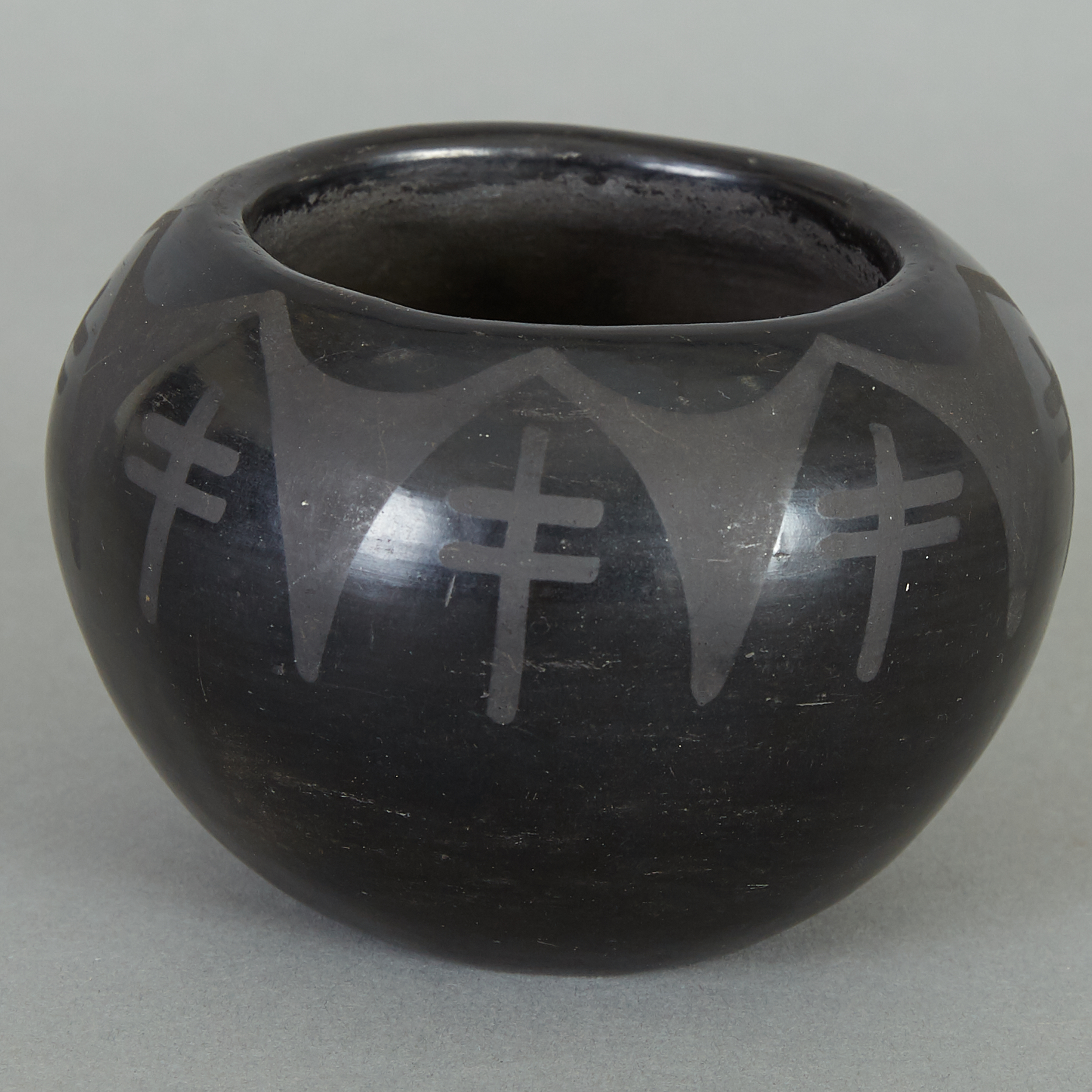 Maria and Julian Martinez San Ildefonso Blackware Bowl - Image 2 of 4