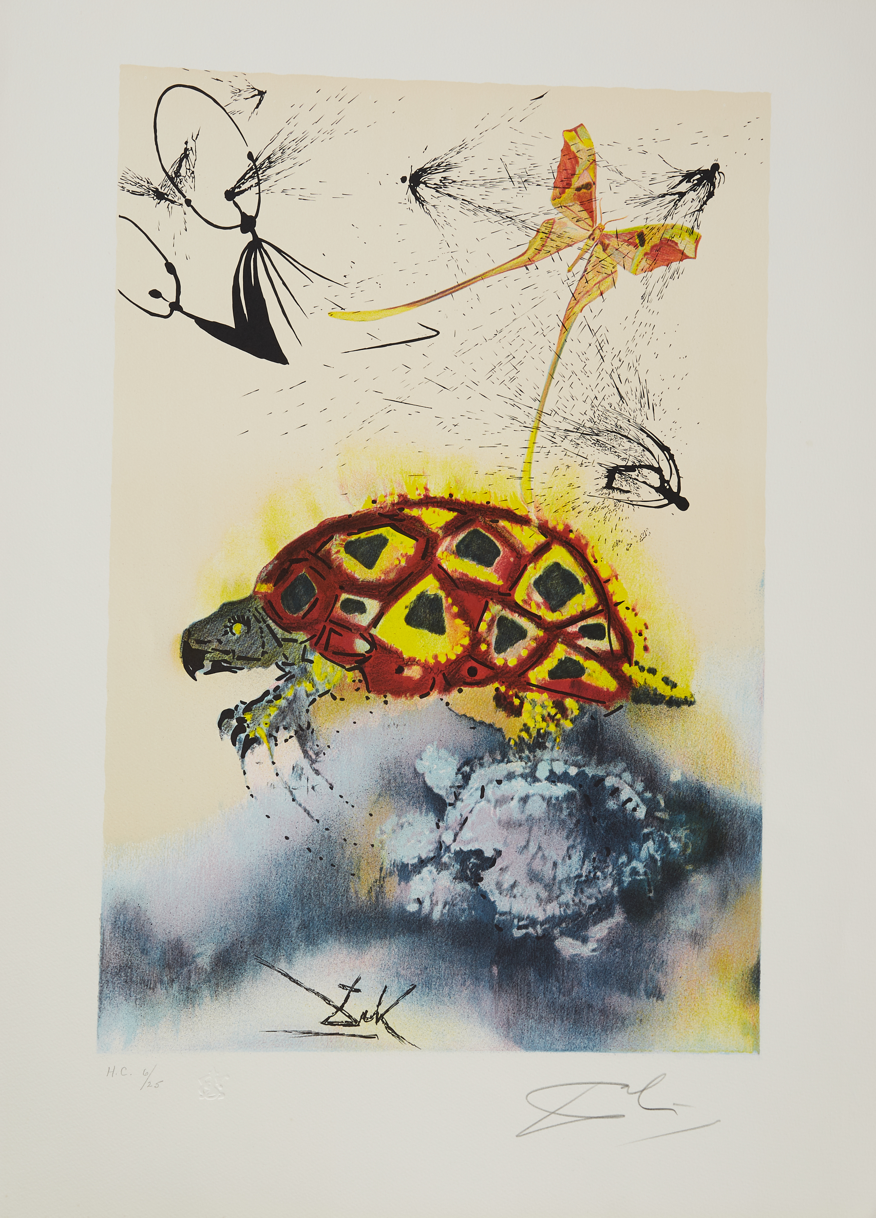 4 After Salvador Dali Alice in Wonderland Color Lithographs - Image 10 of 16