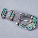 3 Navajo & Zuni Silver Belt Buckles Arts & Crafts Guild Eleanor Weeks