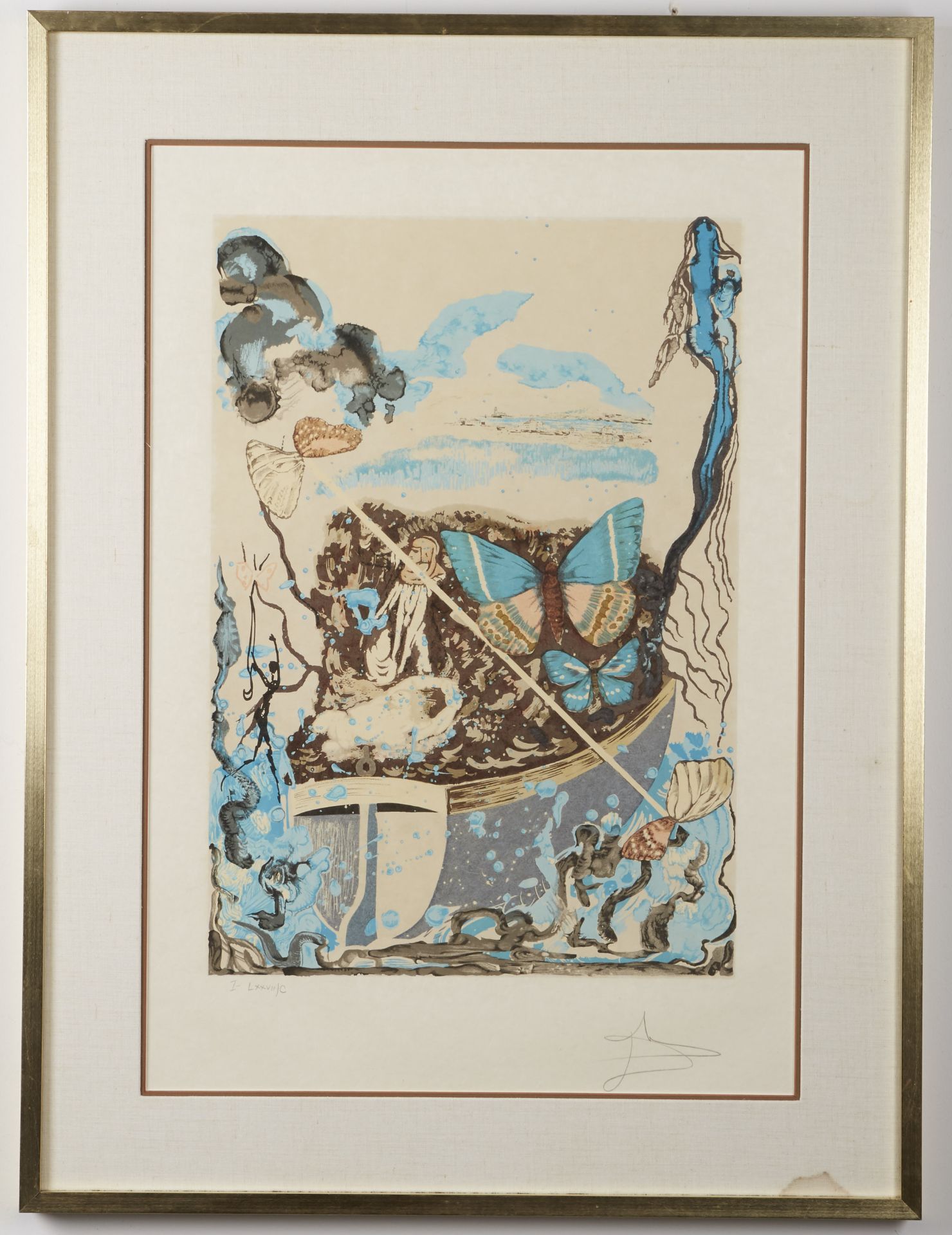 Salvador Dali Suite Papillons Anciennes Lithographs - Bild 6 aus 16