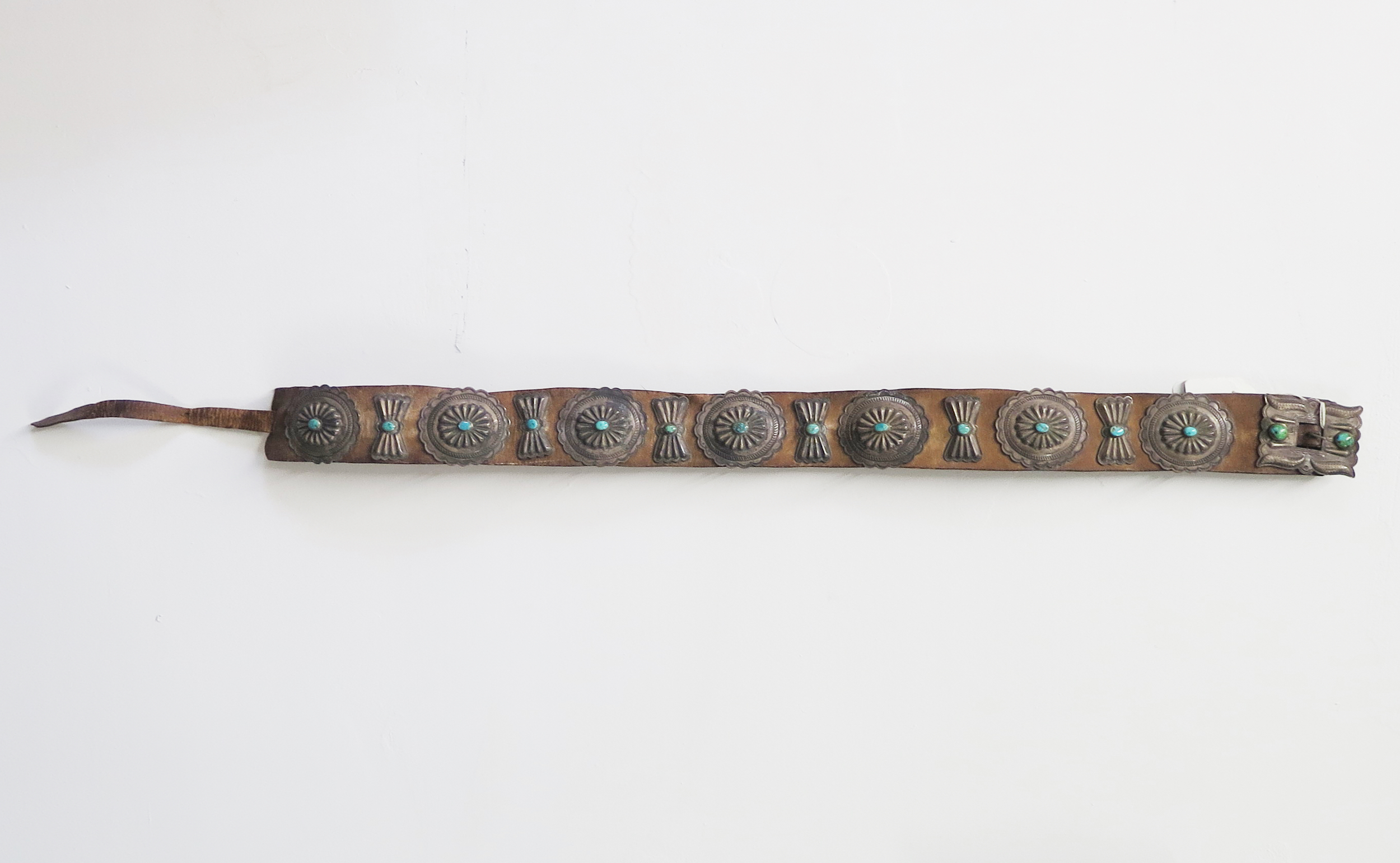 Old Pawn Concho Belt c. 1915-1920 - Image 2 of 2