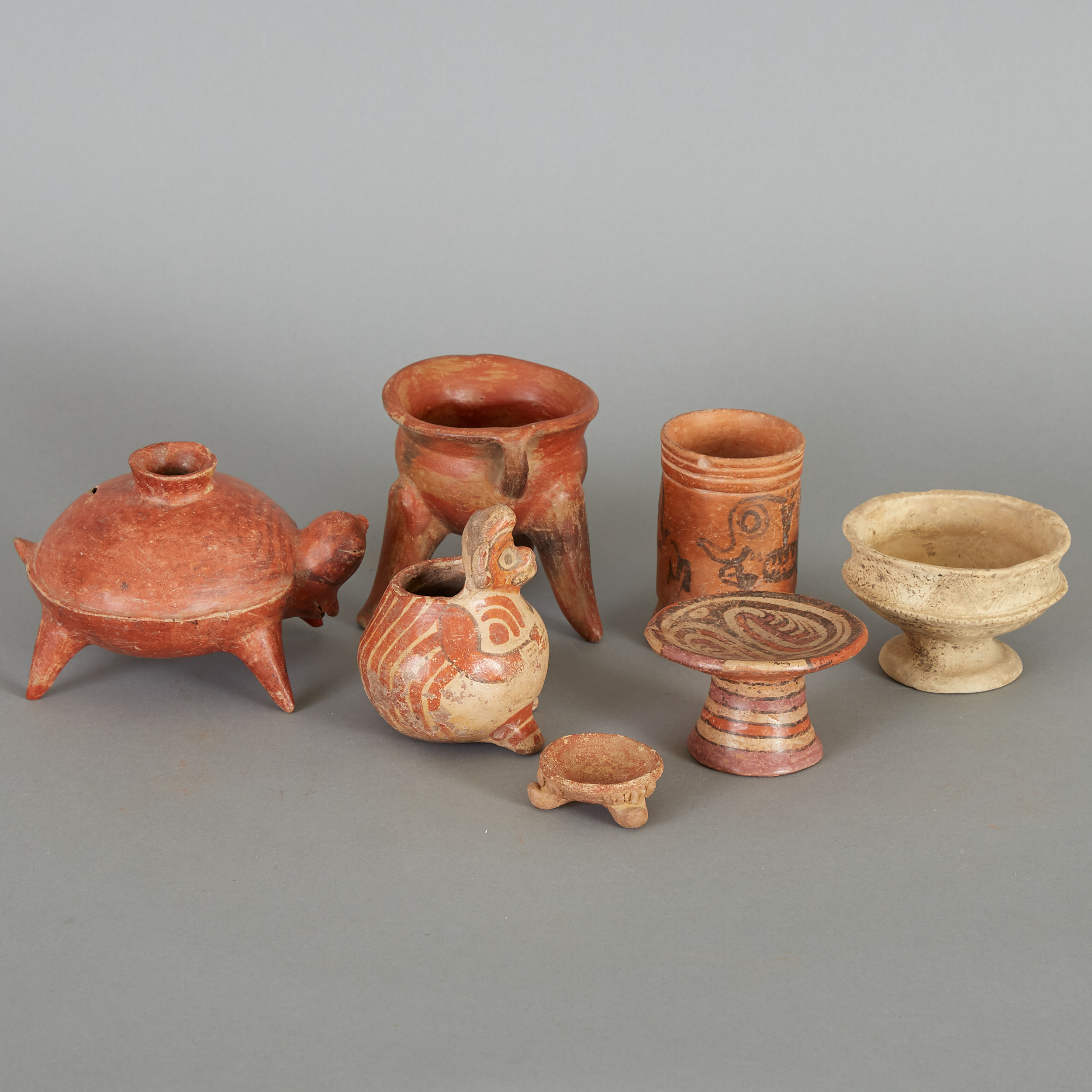 7 Small Pre-Columbian Ceramics - Image 2 of 11