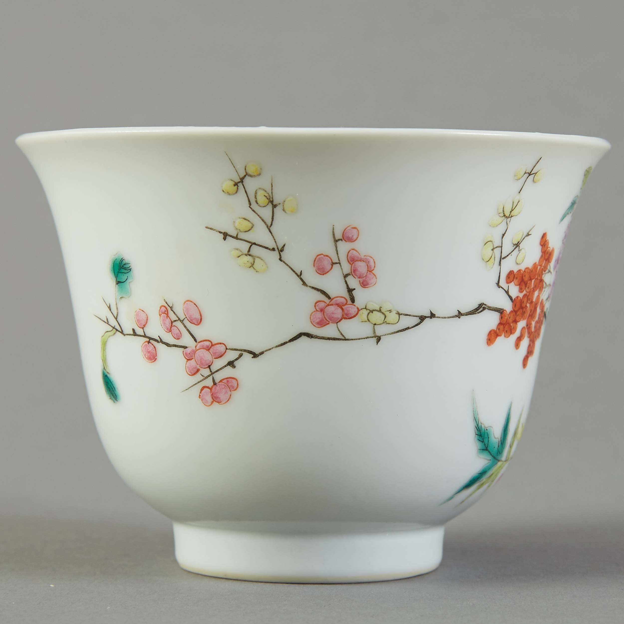 Chinese Famille Rose Porcelain Cup - Marked - Image 3 of 6