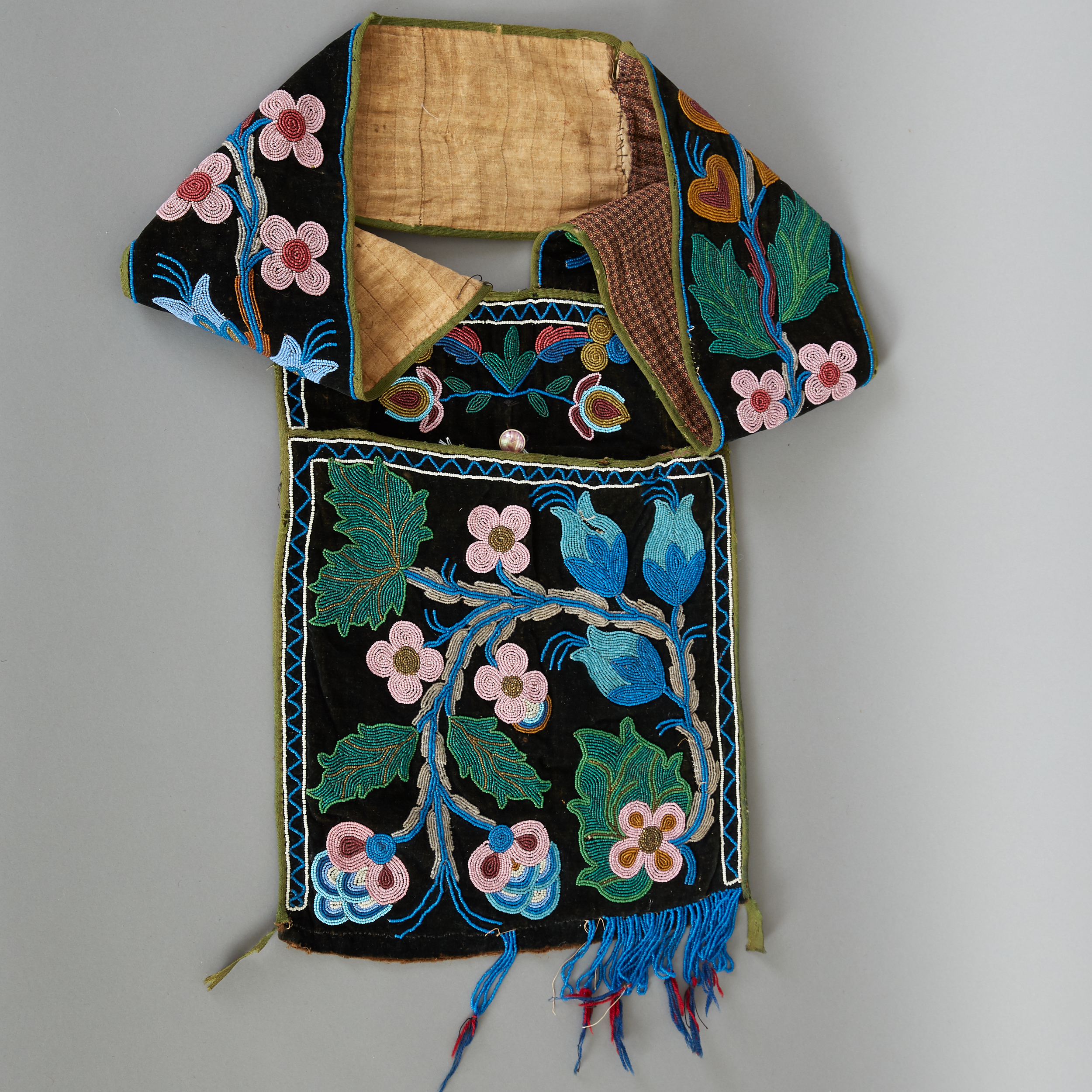 Ojibwe Beaded Bandolier Bag Late 19th c.