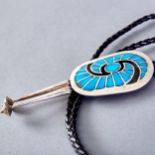 Carl and Irene Clark Navajo Silver Bolo