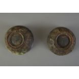 Pair Chinese Tang Dynasty Style Metal Bowls