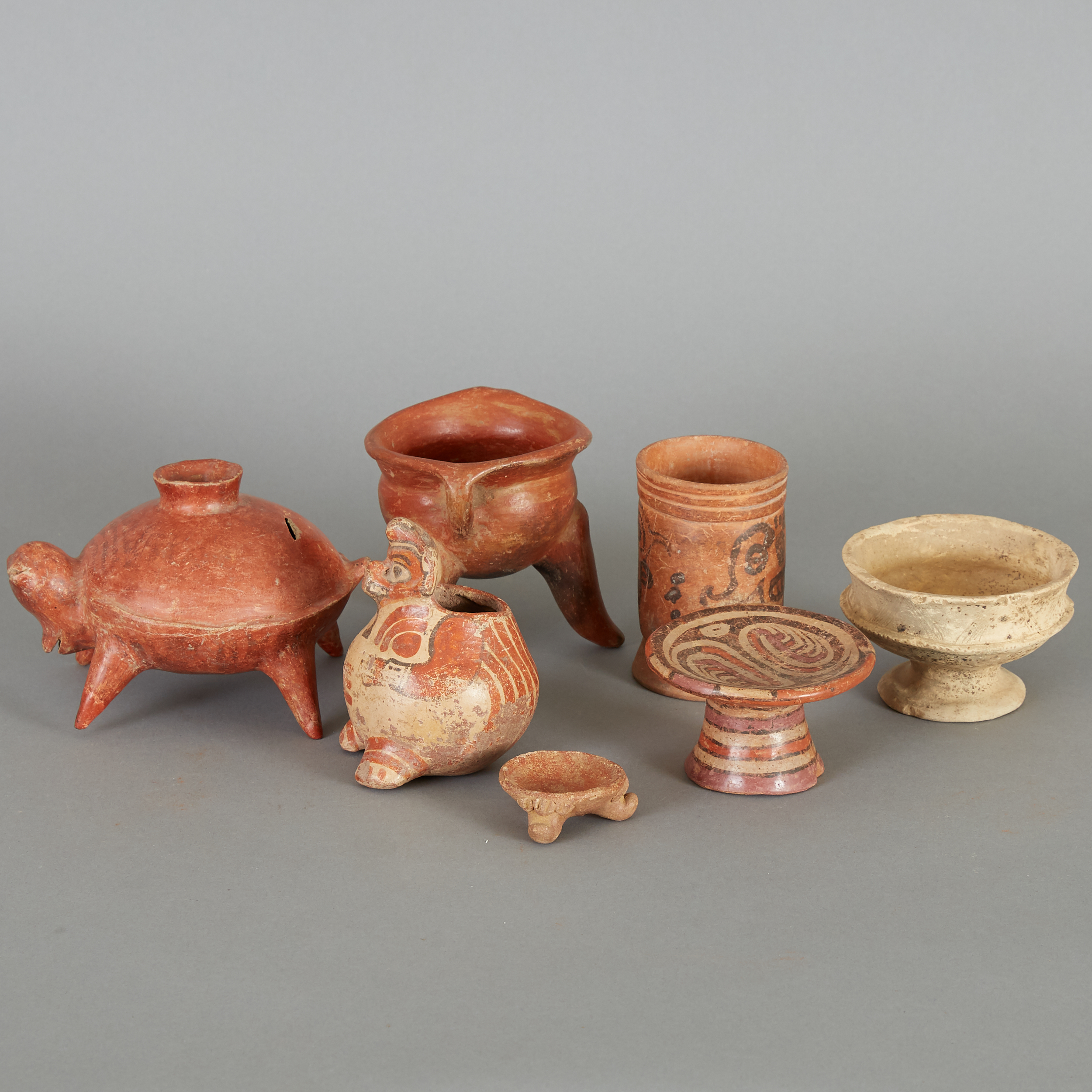 7 Small Pre-Columbian Ceramics - Image 4 of 11