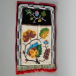 Early 20th c. Ojibwe Bandolier Bag with Open Sash