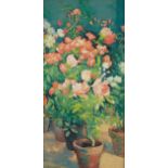 Andre Vignoles Roses Oil on Canvas