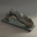 Ivor Abrahams Bronze "Reclining Figure"