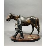 Liza Todd-Tivey "Nashua and Clem" Bronze Sculpture