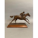 Marcel Jovine Bronze Equestrian Sculpture