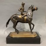 Marcel Jovine Bronze Equestrian Sculpture