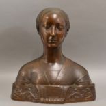 Italian Bronze Bust of Beatrice d'Este