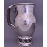 Georg Jensen Sterling Silver Grape Pitcher 407B