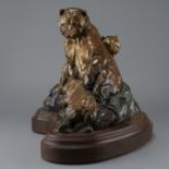 Ken Rowe Bronze Sculpture Bears
