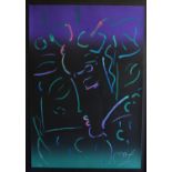 Peter Max "Midnight Profile" Serigraph