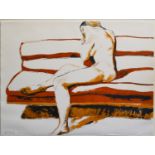 Philip Pearlstein "Nude on Couch" Lithograph