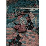 Grp: 2 Japanese Woodblock Prints Samurai