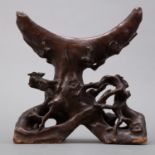 19th c. Chinese Carved Wood Bi Stand