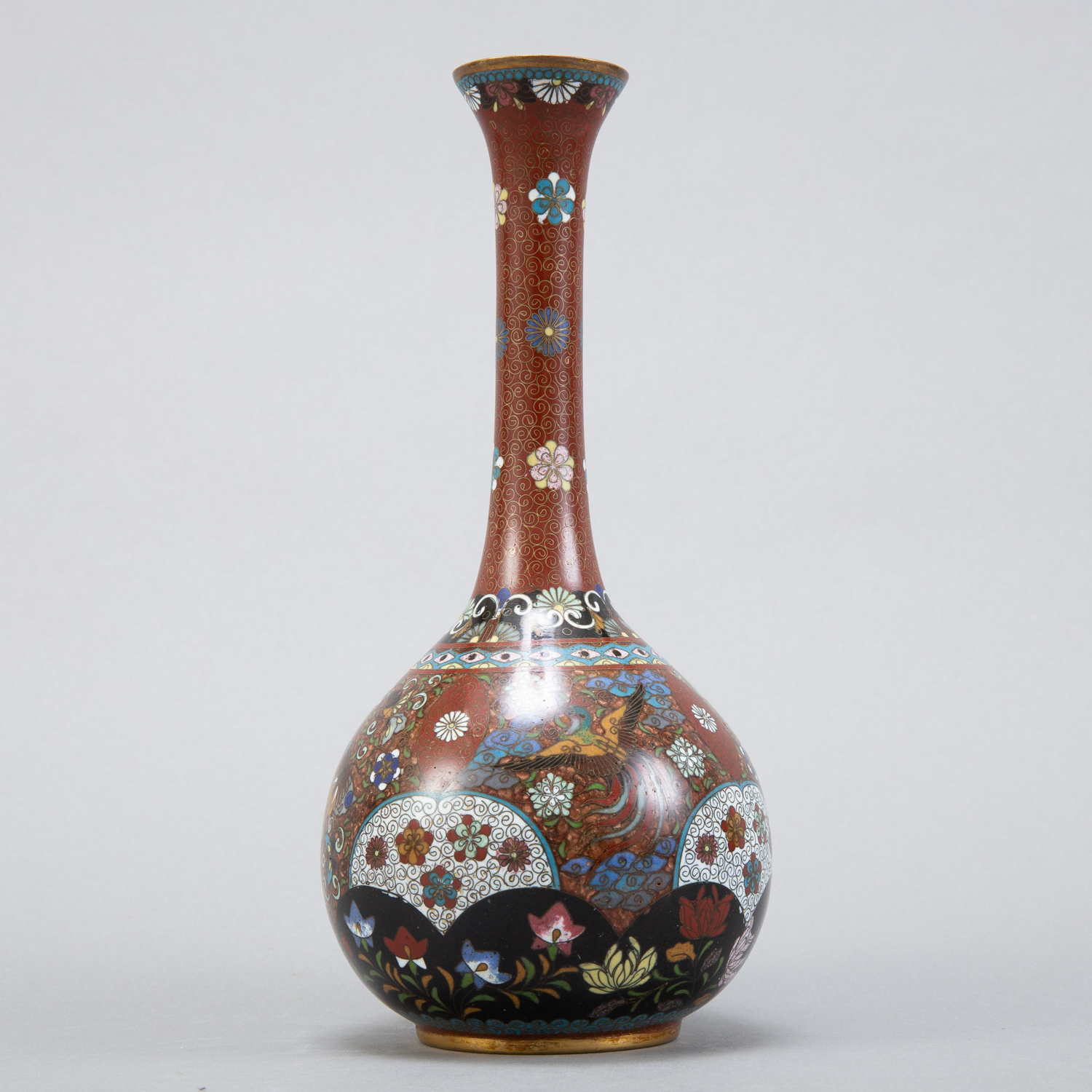 Grp 4 Japanese Meiji Cloisonne Pieces - Image 7 of 8