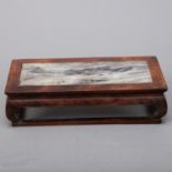 Chinese Early Qing Hardwood Stand with Marble