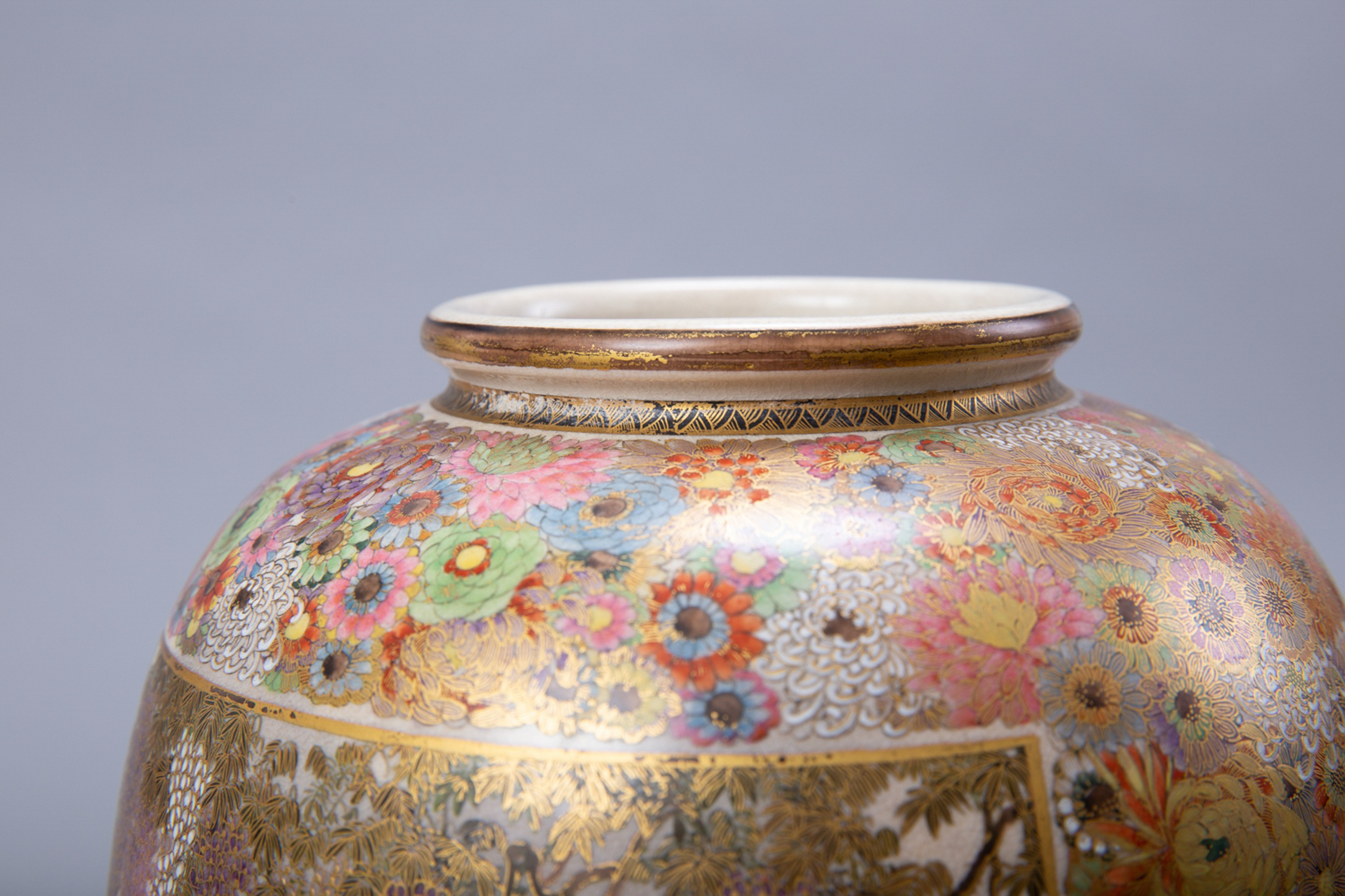 Japanese Meiji Satsuma Vase by Shuzan - Image 5 of 7